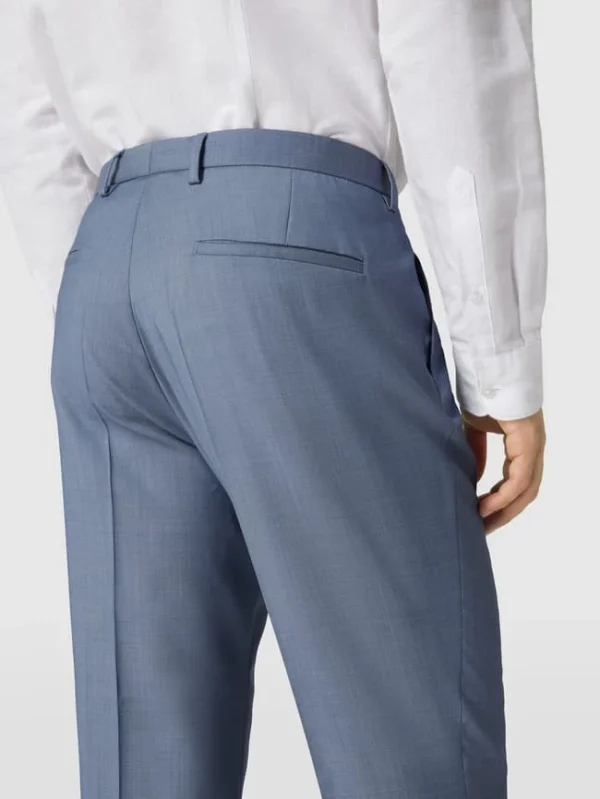 Neu ? CG – Club Of Gents Slim Fit Anzughose Mit Stretch-Anteil – Hellblau ? 4