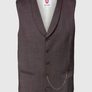 Coupon ? CG – Club Of Gents Weste Mit Leistentaschen Modell ‘Paddy’ – Rot ? 9