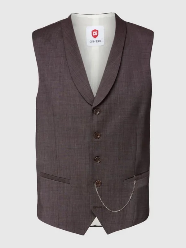 Coupon ? CG – Club Of Gents Weste Mit Leistentaschen Modell ‘Paddy’ – Rot ? 3