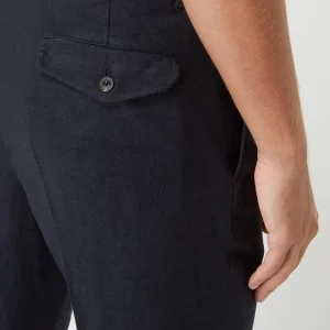 Großhandel ? Windsor Shaped Fit Anzughose Aus Leinenmischung Modell ‘Sapo’ – Marineblau ? 11