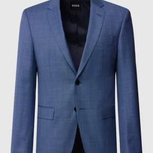 Top 10 ? BOSS 2-Knopf-Sakko Mit Glencheck-Muster Modell ‘Huge’ – Blau ✔️ 9