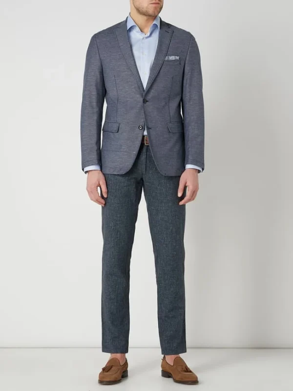 Rabatt ? Carl Gross Modern Fit Anzughose Aus Leinenmischung Modell ‘Todi’ – Hellblau ? 1