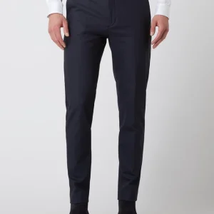 Neu ✔️ MOS MOSH Slim Fit Anzughose Mit Stretch-Anteil Modell ‘Russel’ – Marineblau ? 13