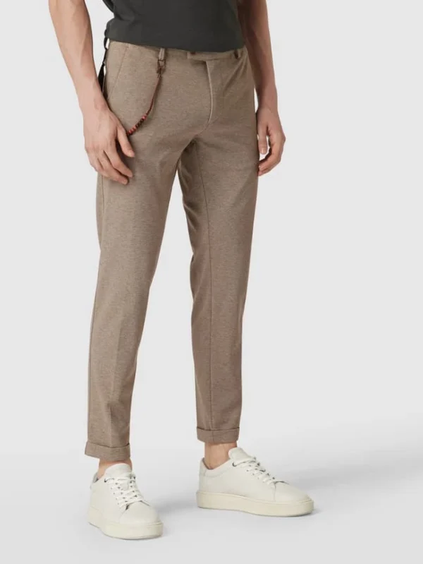 Aktion ? CG – Club Of Gents Stoffhose Mit Hahnentrittmuster – Beige ? 5