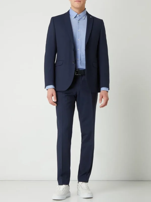 Am billigsten ⭐ CG – Club Of Gents Slim Fit Anzughose Aus Schurwolle Modell ‘Cedric’ – Royalblau ? 1