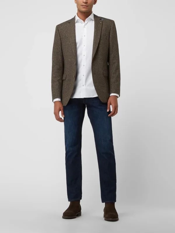 Bester Verkauf ? DIGEL Modern Fit 2-Knopf-Sakko Mit Pattentaschen Modell ‘Ezzo’ – Mittelbraun ? 1