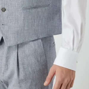 Besorgen ? Cinque Leinenweste Mit Stretch-Anteil Modell ‘Civitra’ – Blau ? 11