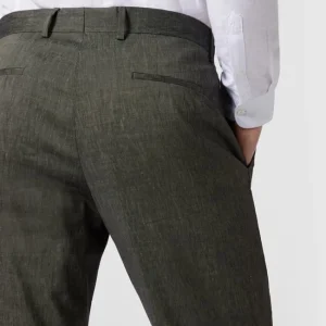 Besorgen ? BOSS Regular Fit Anzughose Aus Leinen-Mix Modell ‘Leon’ – Grün ⌛ 11