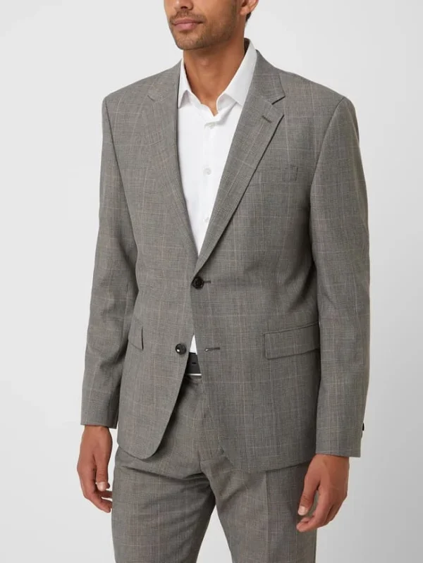 Billig ? Strellson Slim Fit 2-Knopf-Sakko Aus Wollmischung Modell ‘Aidan’ – Beige ? 5
