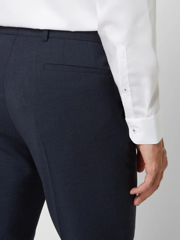 Bestpreis ? Carl Gross Anzughose Aus Schurwolle Modell ‘Sven’ – Marineblau ? 4