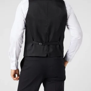 Budget ? BOSS Weste Mit Paspeltaschen Modell ‘Huge Vest’ – Schwarz ? 15