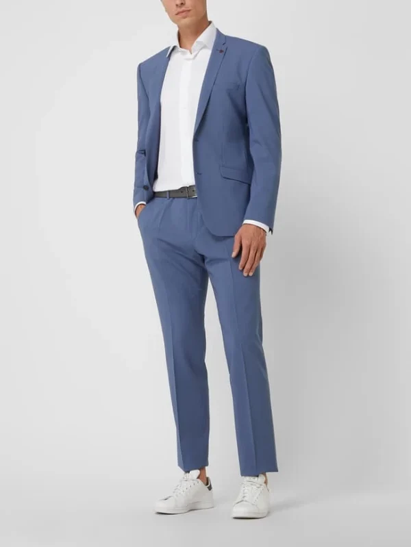 Großhandel ? Roy Robson Slim Fit Anzug Mit 2-Knopf-Sakko – Blau ? 1