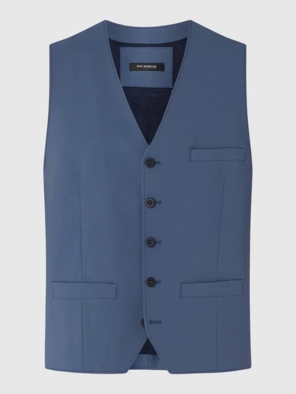 Budget ⌛ Roy Robson Weste Mit Stretch-Anteil – Blau ✨ 1