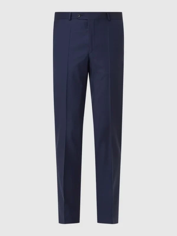 Coupon ? Carl Gross Anzughose Aus Schurwolle Modell ‘Stevenson’ – Marineblau ? 3