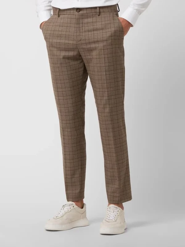 Neu ? Selected Homme Slim Fit Anzughose Mit Stretch-Anteil Modell ‘Logan’ – Mittelbraun ? 5