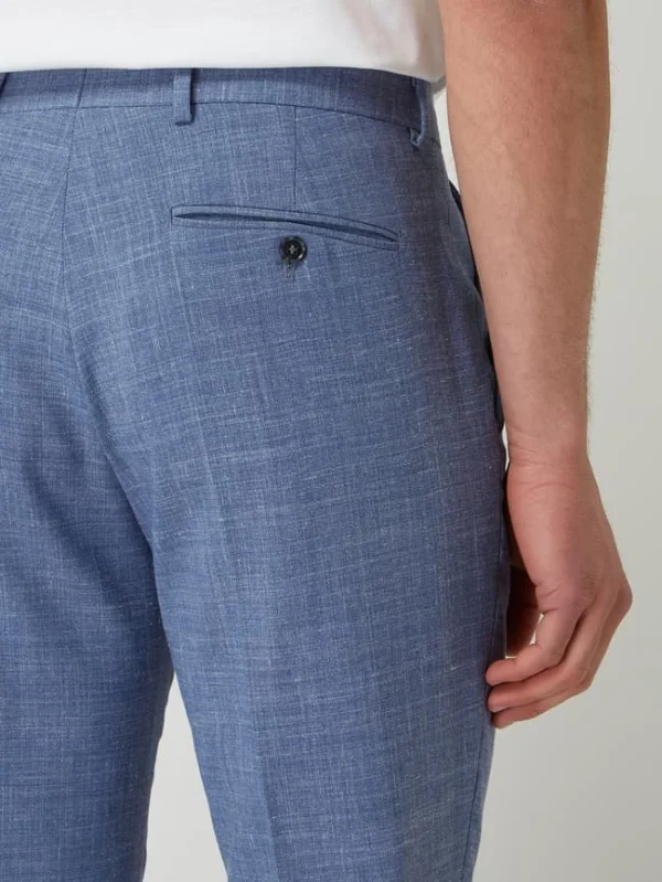 Großhandel ? Selected Homme Slim Fit Anzughose Mit Stretch-Anteil Modell ‘Oasis’ – Blau ✔️ 4