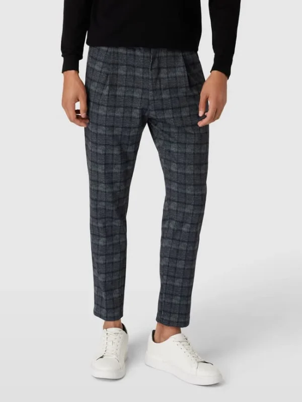 Billig ? Drykorn Hose Mit Allover-Muster Modell ‘Chasy’ – Dunkelblau ? 5