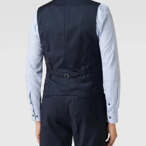 Blitzangebot ? CG – Club Of Gents Weste Mit Schalkragen – Marineblau ? 15