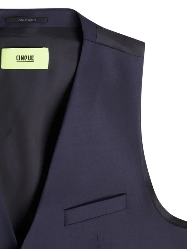 Budget ? Cinque Weste Mit Schurwoll-Anteil Modell ‘Cicastello’ – Marineblau ? 3