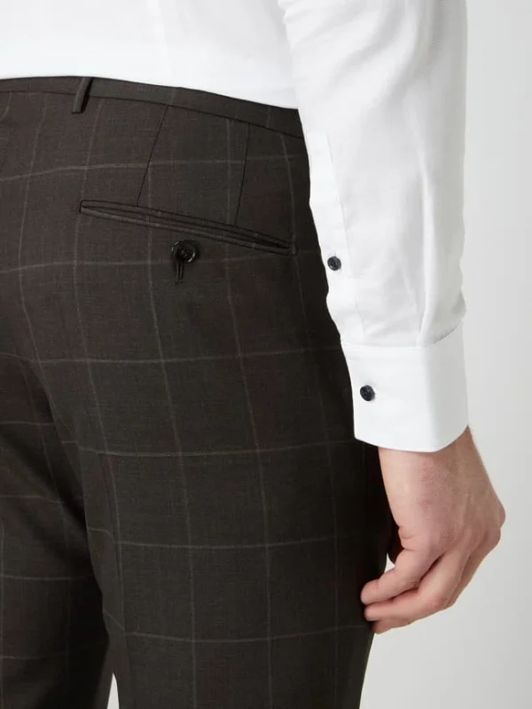 Besorgen ? Windsor Anzughose Aus Schurwolle In Gerader Passform Modell ‘Santio’ – Mittelbraun ? 4