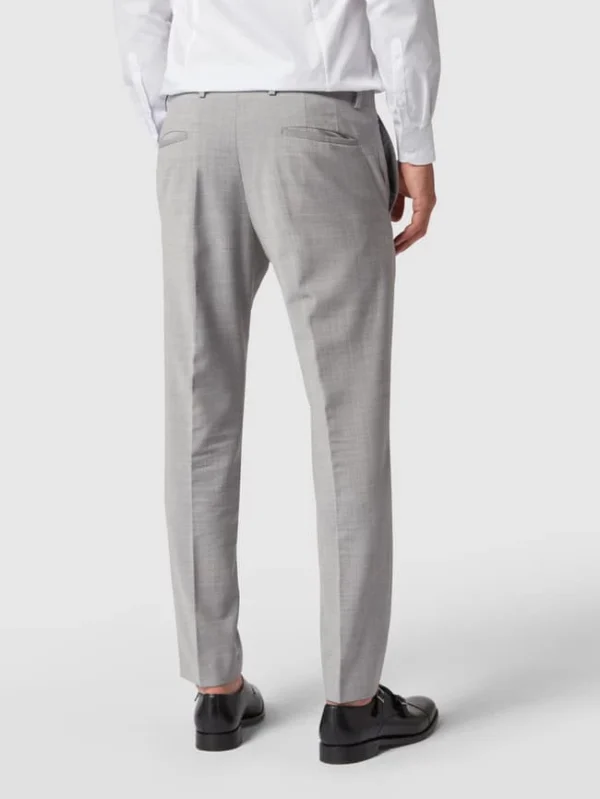 Billig ? Strellson Slim Fit Anzughose Mit Stretch-Anteil ‘Flex Cross’ – Hellgrau ? 6