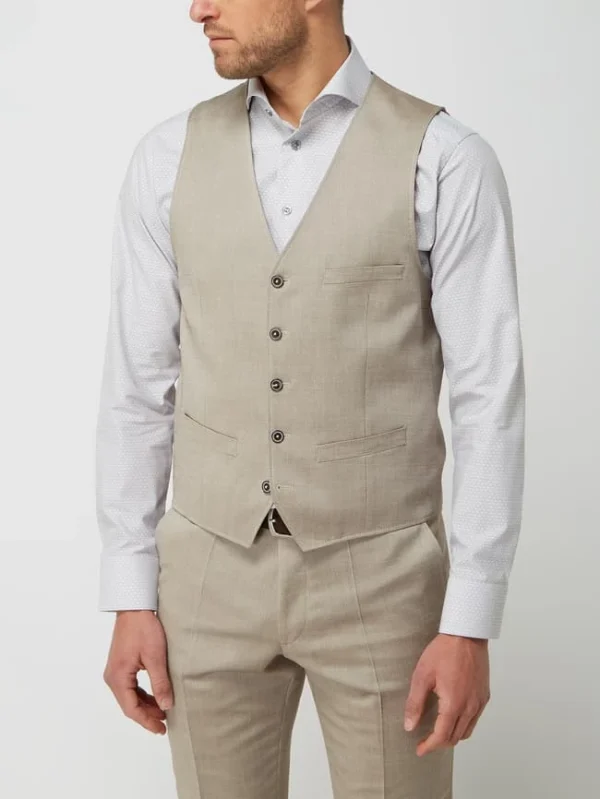 Rabatt ? Roy Robson Weste Mit Stretch-Anteil – Khaki ✔️ 5