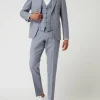 Blitzangebot ? Atelier Torino Slim Fit 2-Knopf-Sakko Aus Leinen-Schurwoll-Mix Modell ‘Tito’ – Bleu ? 17