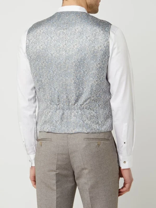 Billig ? Wilvorst Weste Mit Paisley-Muster – Hellgrau ? 6