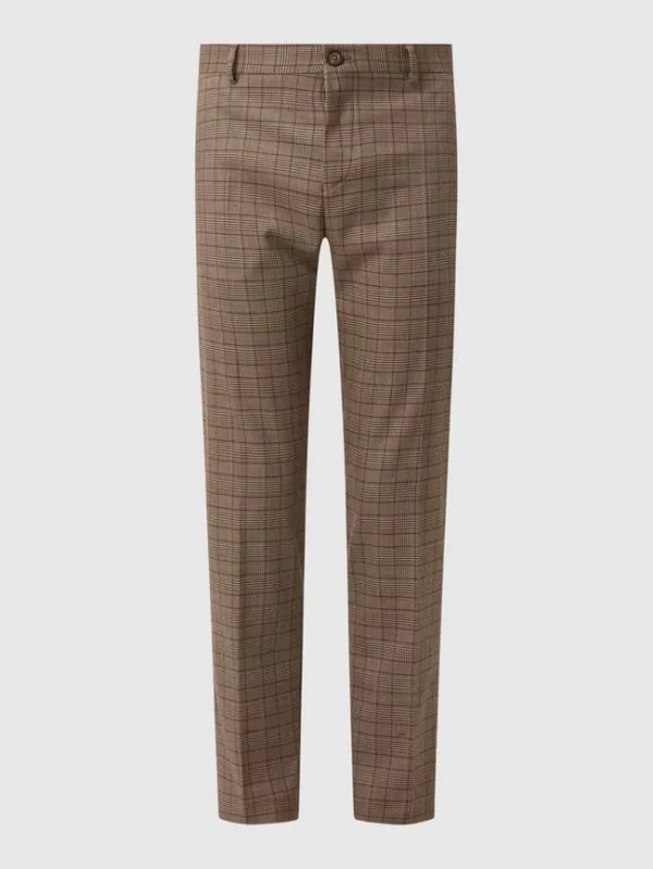 Neu ? Selected Homme Slim Fit Anzughose Mit Stretch-Anteil Modell ‘Logan’ – Mittelbraun ? 3