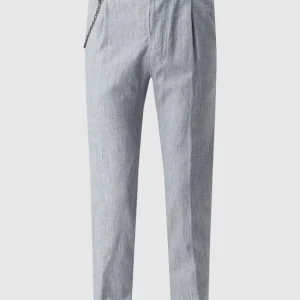 Beste Bewertungen von ? Cinque Cropped Anzughose Aus Leinenmischung Modell ‘Cijuno’ – Blau ? 9