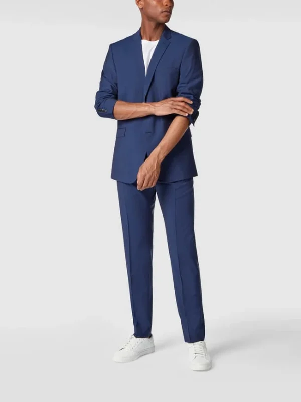 Schlussverkauf ? Strellson Slim Fit Anzughose Aus Reiner Schurwolle – Blau ? 1