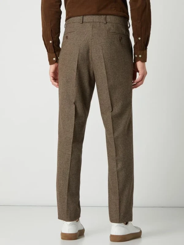 Auslauf ? Carl Gross Modern Fit Anzughose Aus Wollmischung Modell ‘Shiver’ – Beige ? 6