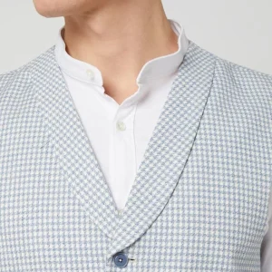 Am billigsten ? CG – Club Of Gents Slim Fit Weste Mit Leinen-Anteil Modell ‘Paddy’ – Hellblau ? 11