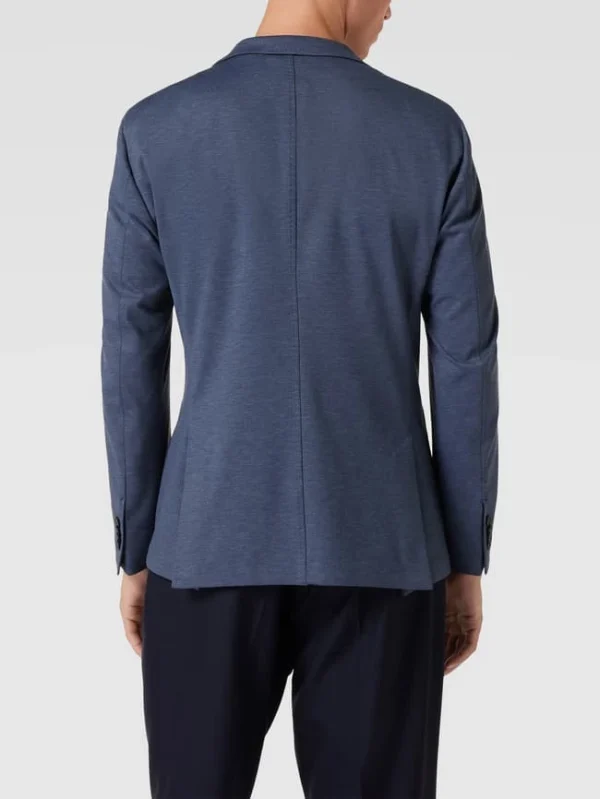 Auslauf ? Baldessarini Slim Fit 2-Knopfsakko Mit Anstecknadel Modell ‘Seba’ – Blau ? 6