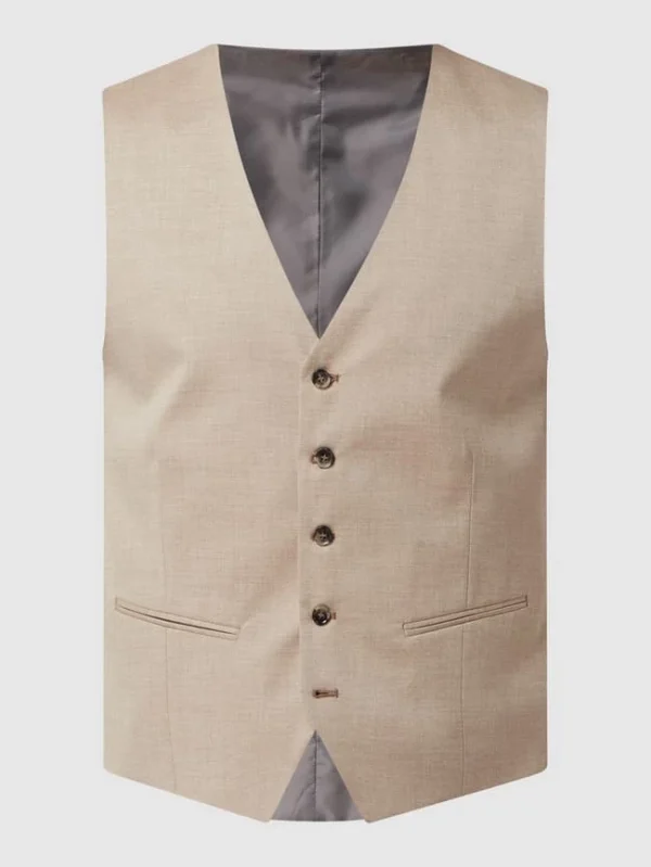 Bester Verkauf ? Selected Homme Slim Fit Weste Mit Stretch-Anteil Modell ‘MyloLogan’ – Sand ? 3