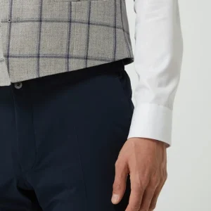 Am billigsten ? Atelier Torino Weste Aus Leinen-Schurwoll-Mix Modell ‘Panfilo’ – Hellgrau ? 11