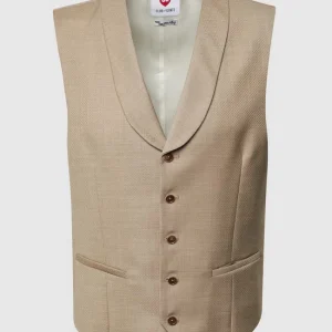 Angebote ? CG – Club Of Gents Weste Aus Reiner Schurwolle – YOUR OWN PARTY By CG – CLUB Of GENTS – Beige ? 9