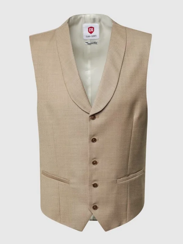 Angebote ? CG – Club Of Gents Weste Aus Reiner Schurwolle – YOUR OWN PARTY By CG – CLUB Of GENTS – Beige ? 3