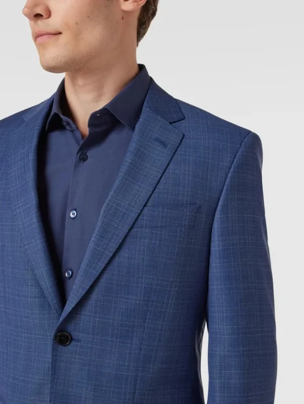 Top 10 ? BOSS 2-Knopf-Sakko Mit Glencheck-Muster Modell ‘Huge’ – Blau ✔️ 4