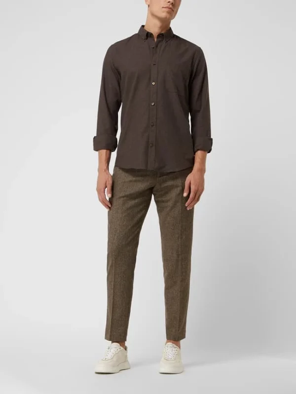 Bester Verkauf ? Selected Homme Slim Fit Anzughose Mit Stretch-Anteil Modell ‘Adrian’ – Mittelbraun ? 1