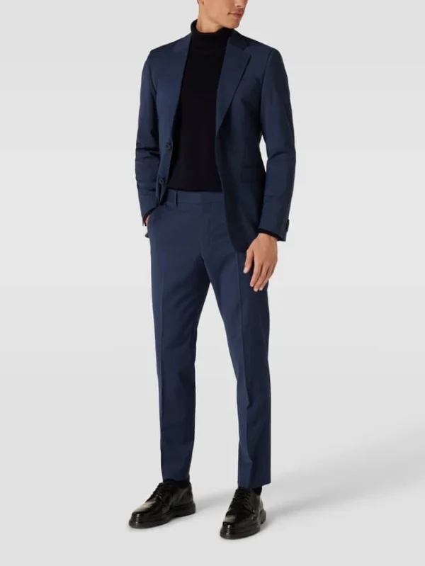 Brandneu ? Tiger Of Sweden Regular Fit Anzughose In Melierter Optik Modell ‘Tenutas’ – Royalblau ? 1