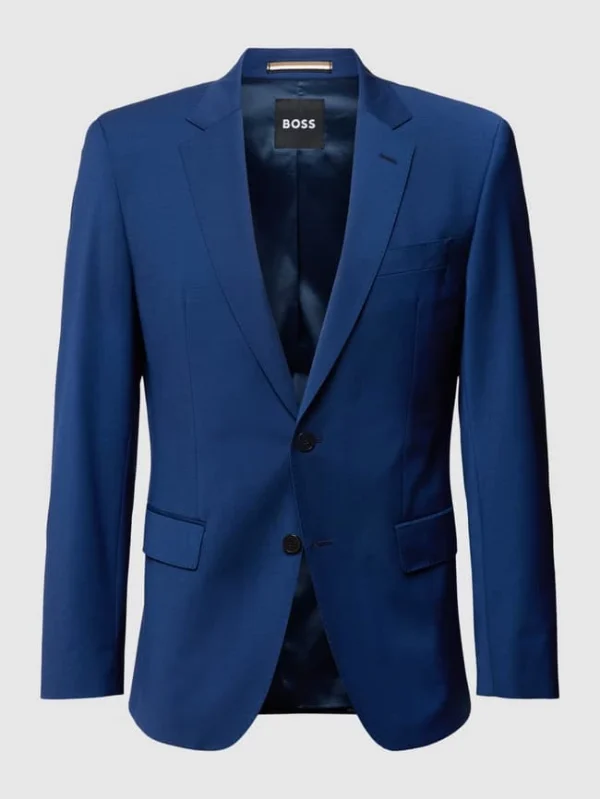 Rabatt ? BOSS 2-Knopf-Sakko Mit Kissing Buttons Modell ‘Huge’ – Royalblau ? 3