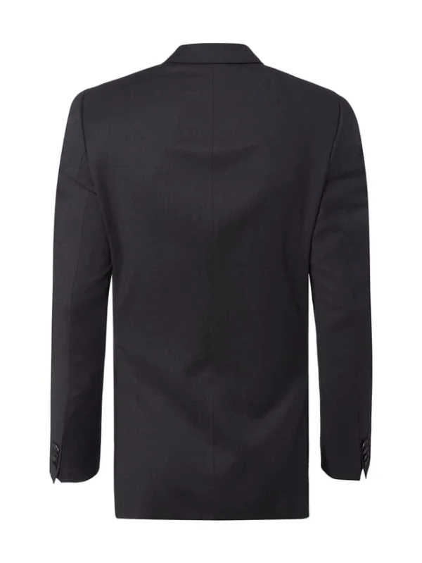 Neu ⌛ BOSS Slim Fit 2-Knopf-Sakko Aus Reiner Schurwolle – Dunkelgrau ? 4