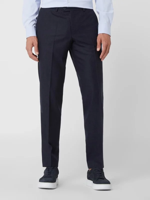 Rabatt ⭐ Hiltl Regular Fit Anzughose Aus Schurwolle Modell ‘Piacenza’ – Marineblau Meliert ? 5