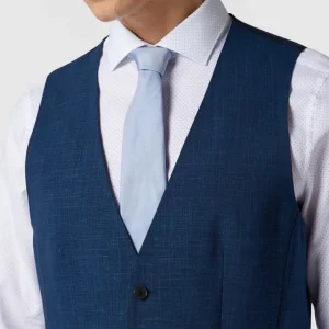 Billig ✔️ BOSS Regular Fit Weste Mit Paspeltaschen – Blau ? 11