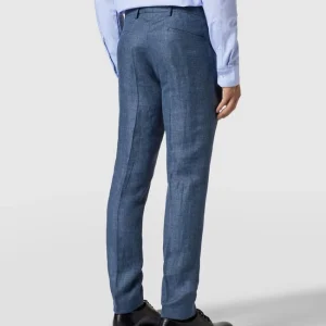 Budget ? CG – Club Of Gents Anzughose Mit Leinen – Blau ? 15