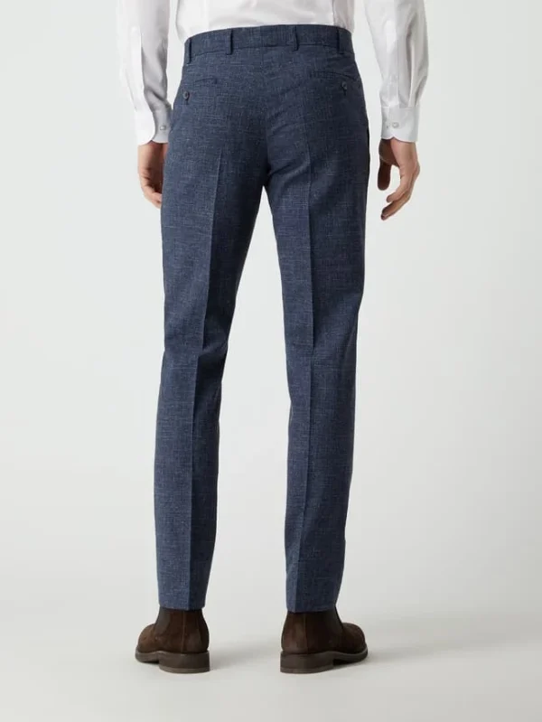 Rabatt ? Atelier Torino Slim Fit Anzughose Mit Leinen-Anteil – Marineblau ? 6
