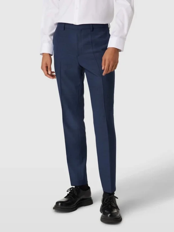 Auslauf ✨ HUGO Hose Mit Bügelfalten Modell ‘Hesten’ – Blau ? 5