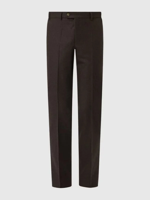 Neu ? Hiltl Regular Fit Anzughose Aus Schurwolle Modell ‘Piacenza’ – Dunkelbraun ? 3