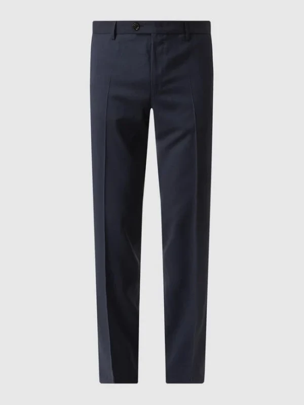 Top 10 ? Windsor Shaped Fit Anzughose Aus Schurwolle Modell ‘Peso’ – Marineblau ? 3